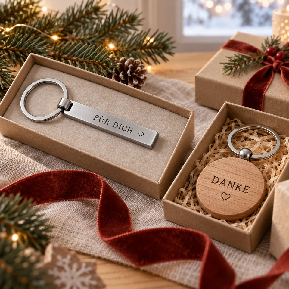 KI-Gestaltungsbeispiel: persönliche Geschenke mit Gravur