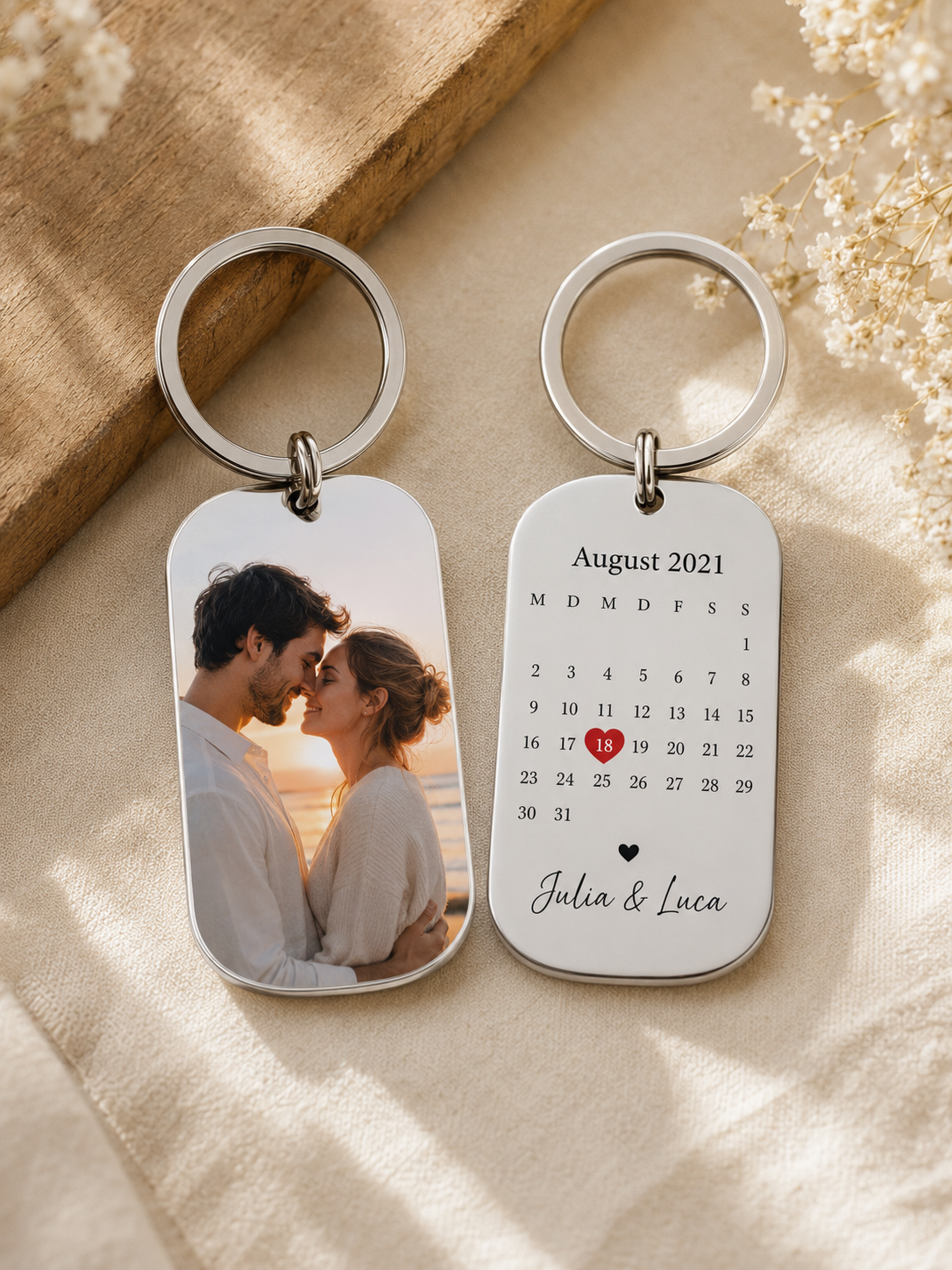 Our Day - Couple Keychains