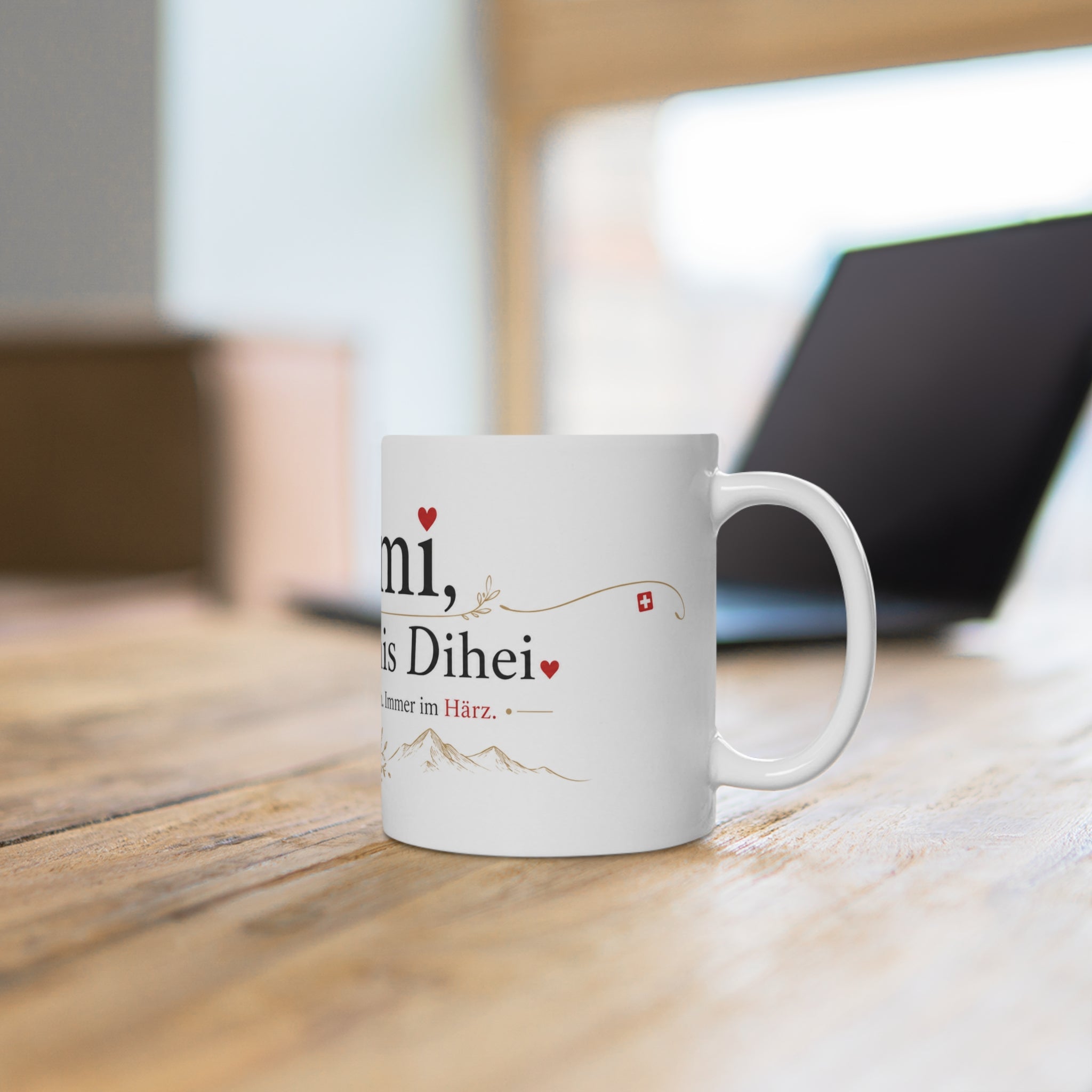 Mami, Du bisch mis Dihei Ceramic Mug — Swiss German Mom Gift