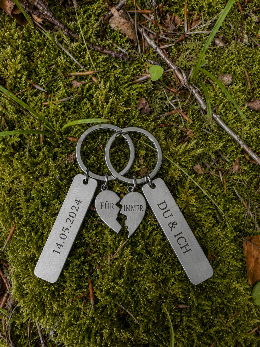 Personalized Heart Pendants for Couples