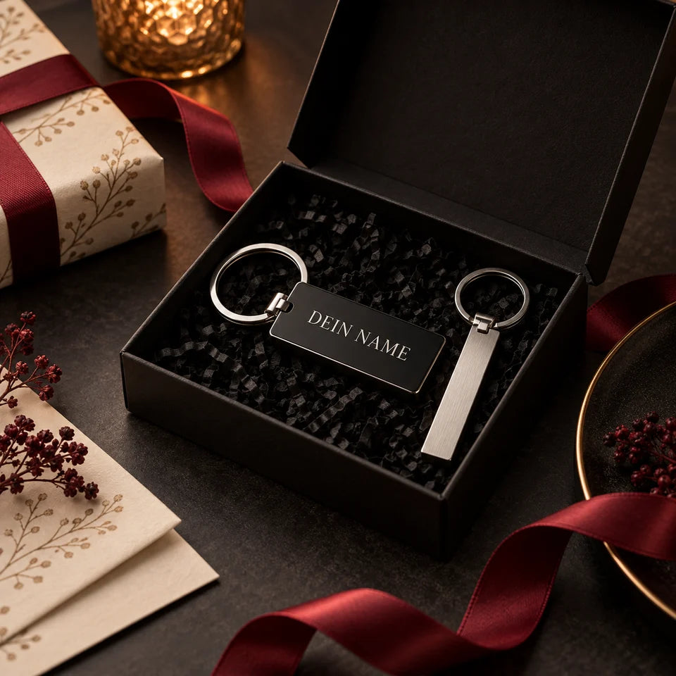 KI-Gestaltungsbeispiel: persönliche Geschenke mit Gravur